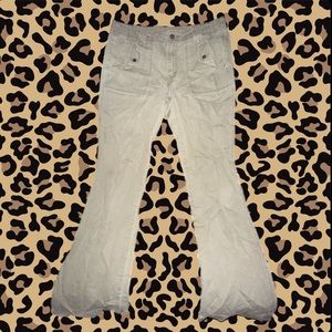 Tan Levi flair fitting jeans